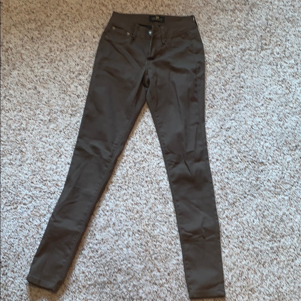 olive green skinny jeans